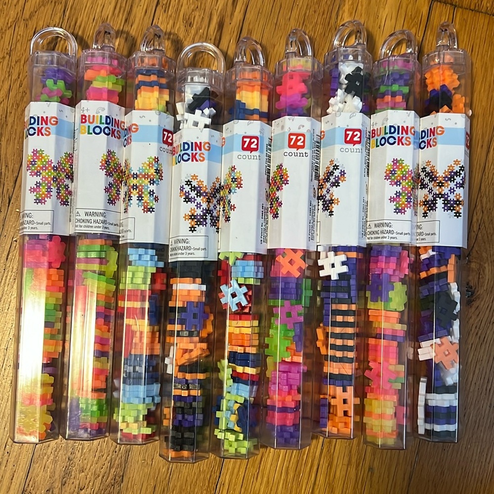 Target, Hashtag Bulding Blocks 9 set lot. 72 pieces each.